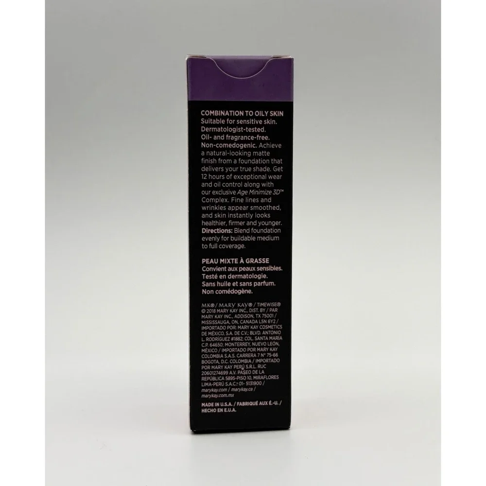 Mary Kay TimeWise Matte 3D Foundation Combination To Oily Skin Bronze W 100 New